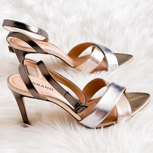 Carrano Amara Women's Heels Shoes
 Silver/ Gold/pewter